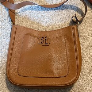 Ralph Lauren Brown Leather Shoulder Bag